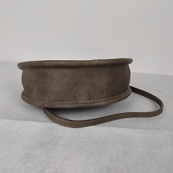 Antik Kraft Grayish Brown Cross Body Convertible Purse Vegan Faux Leather - Picture 2 of 13